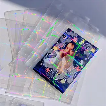 10шт за десктоп игри Държач за карти Sakura Звездна окото, корица за карти, защита за карти, Защитни ръкави за пощенски картички, Лазерно фолио за карти