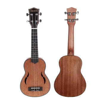 Хавайска китара-инструмент за деца, малката китара, детска ukulele от орехово дърво, проста и забавна