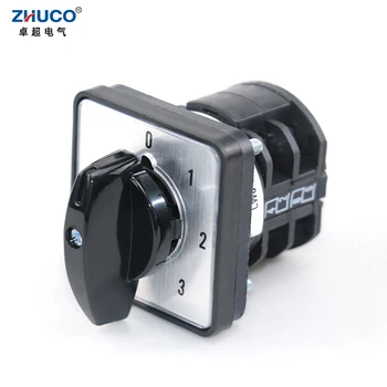 ZHUCO LW8D-10/0-3.2 2 Фаза 8 винтове 4 разпоредби 10A 660V Кулачковая дръжка захранване Превключвател за избор на Въртящия се превключвател на задния ход