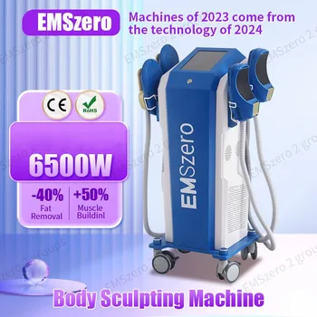 2024 Нова машина за извайване на мускулите DLS EMSzero 6500W, оборудвана с 4 радиочастотными дръжки, допълнителна стимулация на таза