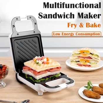 Машина за приготвяне на сандвичи, машина за закуска, битова машина за приготвяне на лека храна, машина за пържене многофункционални изпичане с топъл, тостер под налягане