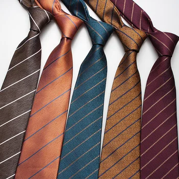 Шарени жаккардовый полиестерна коприна вратовръзка Мъжки работа Професионално рокля и Аксесоари за ризи Ретро вратовръзка