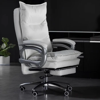 Луксозни дизайнерски офис стол с Ергономичен Бял Модерен и Луксозен Офис стол за мениджъри С регулируем коефициент на удължаване Cadeira Gamer Furnitures