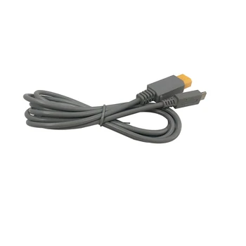 Висококачествен сив кабел с дължина 2 м за игралната конзола wii u, зарядно устройство PD, зарядно кабел