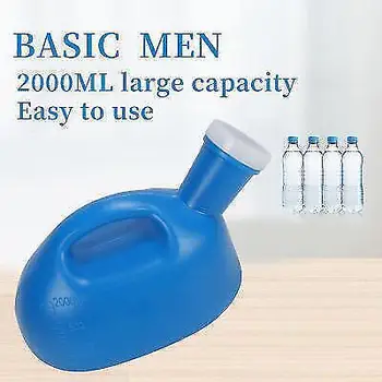2000 мл мъжки преносима бутилка за последна дума в писоар с голям капацитет, със защита от разливане