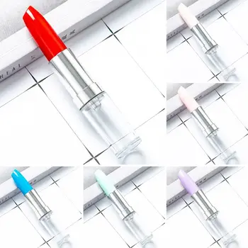 Многоцветни аксесоари за дръжки във формата на червило, сладки офис химикалки за писане, креативна химикалка писалка за червило