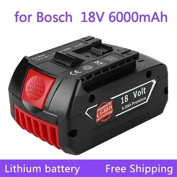 Нова батерия 18V 6.0 Ah за Электродрели Bosch 18V 6000mAh li-ion Батерия BAT609, BAT609G, BAT618, BAT618G, BAT614