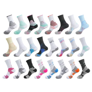 Летни професионални баскетболни чорапи, Мъжки, женски, с кърпа, Луксозни чорапи, Нескользящие Спортни чорапи, Бебешки чорапи за джогинг SH04