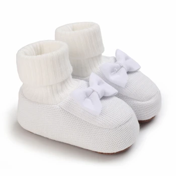 2023 Зимни топли обувки за новородено, първите проходилки, обувки за малки момичета и момчета, модерен зимни нескользящие топли чорапи