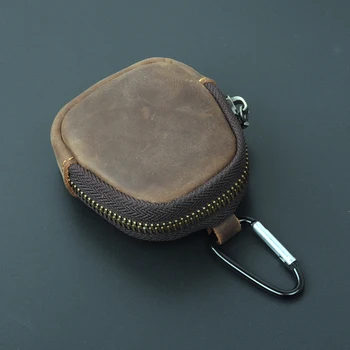 Чанта за съхранение, поясная подвесная от телешка кожа, безжични слушалки, чанта, джоб, чанта за ключове, портфейл за монети, чанта за бижута, подвесная чанта