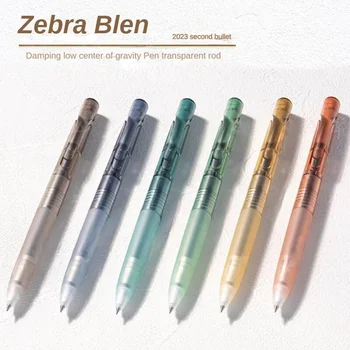 2023 Нова химикалка писалка Blen Ограничена серия С нисък Център на тежестта, Прозрачна ивица, Средната двигателят е с мазителна дръжка, Японски Канцеларски материали