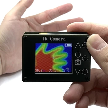 Инфрачервен Тепловизор Термични Камера 1,8 Инчов ЖКДисплей Дигитален Сензор за Измерване на Температурата на USB Зареждане MLX90640