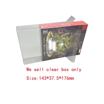 Прозрачна кутия с домашни любимци за Switch NS за костенурките: отмъщението на Шреддера, японската версия на играта, цветен дисплей за съхранение на кутии