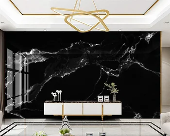 beibehang Custom modern new абстрактен фон от тъмно-черен мрамор с модел от хотела устойчиви на вода тапети papel de parede