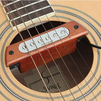 Флэнжер ОП-02 пикап акустична китара фолк дървена китара звук дупка пикап магнитен за Китара 39