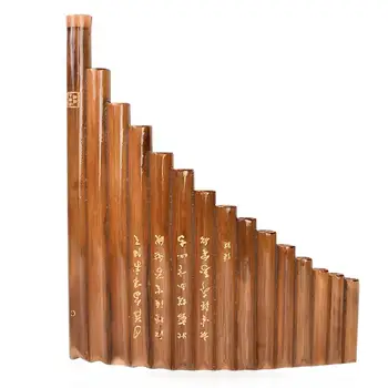Здрав 15 тръби Китайски традиционен музикален инструмент Pan Pipes Лесна за научаване традиционен китайски Тиган Flute