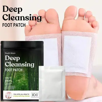 Подобряване на съня подложки за краката, дълбоко почистване подложки за краката, Натурални почистване подложки за краката за грижа За краката, Чисти органични съставки, Foot W7S8