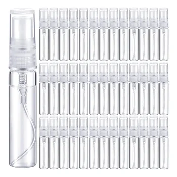 10шт 2 мл - 10 мл Мини-еднократна употреба, стъклен флакон за парфюм, Пътни Празни флакони-опаковки за козметика, Опаковки, контейнер за козметика