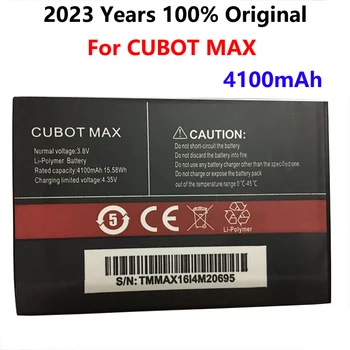 100% Нова батерия CUBOT MAX Капацитет 4100 mah, за да направите резервно копие на мобилен телефон CUBOT MAX в наличност