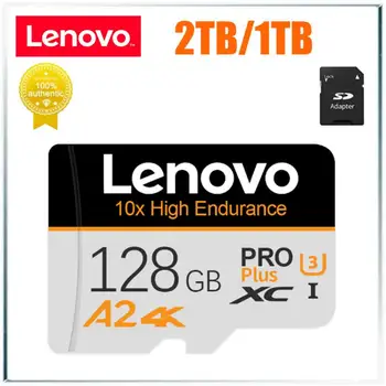 Карта Памет Lenovo Class10 2TB Micro SD TF и Високоскоростна Флаш-Карта с Памет 1TB 512GB 256GB 128GB SD-Карта За Телефон с Камера