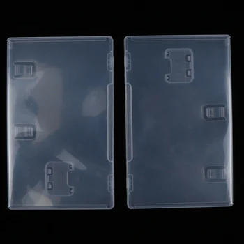 2 елемента за Nintendo Switch Игрална карта NS с книга държач за поставена на капака Прозрачна кутия Притежателя патрон за игра на карти калъф-обвивка
