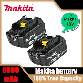 Оригинална литиево-йонна акумулаторна батерия 18V Makita 6000mAh Сменяеми батерии за бормашини 18v BL1860 BL1830 BL1850 BL1860B