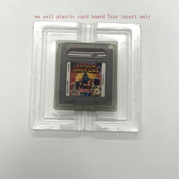Прозрачни пластмасови кутии за касети с игрални карти, вставной вътрешен тава за Gameboy Color за игри GBC Версия за САЩ и ЕС