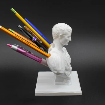 Статуята на Юлий Цезар, Офис Маса, Държач за химикалки, Органайзер за офис бюрото, Офис Декор, поставка за писалки, Канцеларски материали, подарък за учители