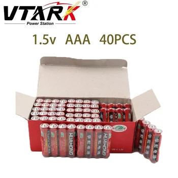 40шт Висококачествена въглеродна батерия AA AAA 1.5 V Играчка дистанционно управление Безопасно батерия Силен взривозащитен Без живак повече мощност