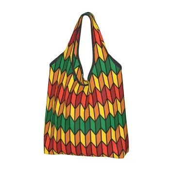 Рециклиране на етиопия пазарска чанта Habesha Art, дамски чанти-тоут, преносими хранителни чанти за пазаруване