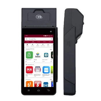 5-инчов смарт касов апарат с 1d или 2d баркод Mini Android Pos 4G PDA Mobile