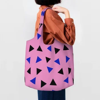 Натиснете Play Flamingo Pink Shopping Bag Дамски Холщовая Чанта През Рамо Здрава Градинска Стенопис Eldridge Grocery Shopper Bag