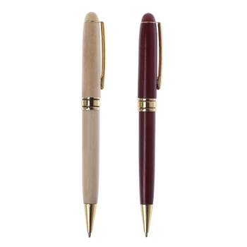 Химикалка писалка ръчно изработени от обрат-дърво, стационарен офис инструмент за писане на учениците