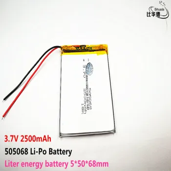 10шт Литра енергиен батерия Добро качество 3,7 В, 2500 mah, 505068 Полимерна литиево-йонна батерия за ИГРАЧКИ, POWER BANK, GPS, mp3, mp4