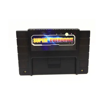 Игрална карта Super 800 1 Pro Remix за 16-битова конзола за игри SNES, касета Super EverDrive, черен