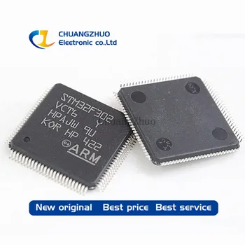 1бр Нови оригинални Блокове микроконтролери STM32F302VCT6 256 KB 2 ~ 3,6 НА ARM Cortex-M4 40 KB 72 Mhz FLASH 87 LQFP-100 (14x14)