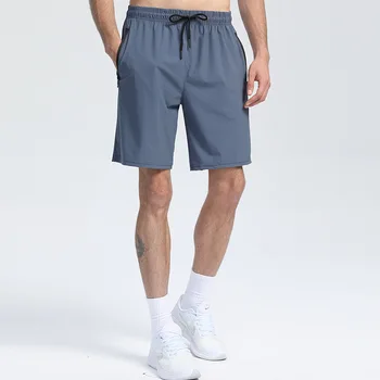 Спортни къси панталони A215-47, мъжки летни бързо съхнещи ежедневните свободни шорти за бягане от тънкия лед коприна
