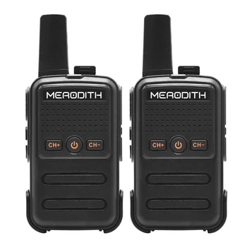 Преносима радиостанция MERODITH C56, 2 комплекта на преносими уоки-токита USB C-type, портативно радио, професионални и мощно ловно