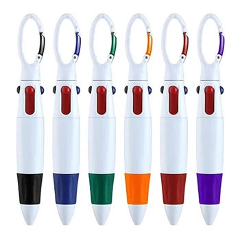 Y1UB 6шт Многоцветен Химикалка Химикалка, 0,7 мм Химикалка писалка 