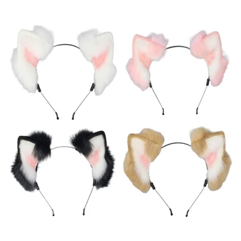 Хелоуин картун котка ушите панделка за коса на една жена, лента за глава, лента за глава грим за великденски гуляниях cosplay аксесоари за коса