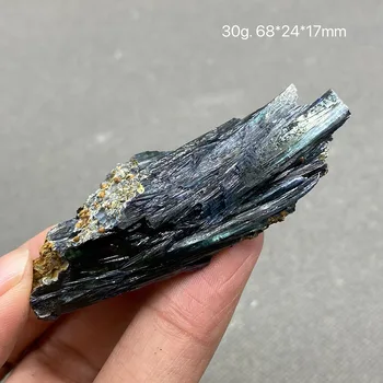 100% натурален рядко бразилски вивианит (Синята черната земя) проби от минерали, камъни и кристали, лечебни кристали кварц