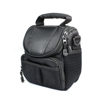 Черна защитна чанта за цифрова фотография през рамо С лесен достъп и регулируема противоударной чанта за фотоапарат черен цвят
