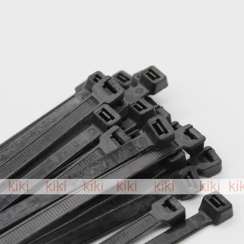 3x100 мм Самоблокирующиеся кабелни превръзки PA66 Zip-замазка Найлонови КАБЕЛНИ ВРЪЗКИ с ширина 2,5 ММ 3*100 мм, в черен или бял цвят
