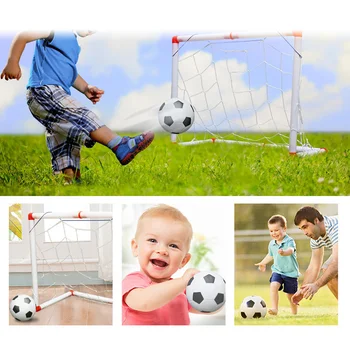 Играчки за игра на футбол, Подвижни сгъваеми футбол порта, детски Футболни топки