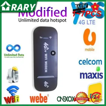 1-7 бр. Безжичен USB ключ LTE, WiFi-рутер, мобилен широколентов модем със скорост от 150 Mbps, USB-адаптер СИМ-карта, мрежов адаптер рутер