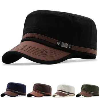 Мъжки памучен дишаща ежедневни армията шапка, бейзболна шапка, кадетская шапка, шапка солнцезащитная