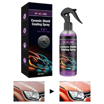 3 В 1-Бърз Спрей За Нанасяне На Покритие върху Кола Nano-coating Spray Wax Авто Гидрофобный Полироль За Почистване на Боя 100 мл Покритие за автомобили