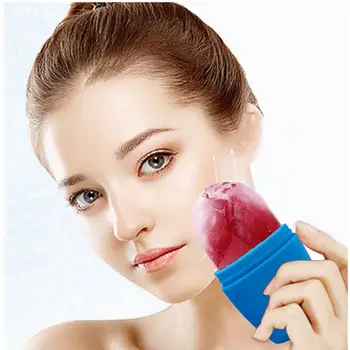 1 бр. Сачмен козметичен инструмент за грижа за кожата на лицето, ролкови силиконов масажор за лице, ролкови лед за лечение на зачервяване на мускулите