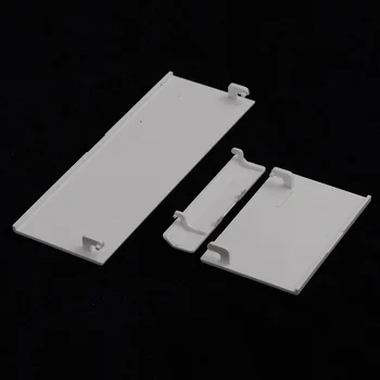 50 комплекта сменяеми пластмасови капаци за врати отвори 3 в 1, бяло и черно пластмаса за конзолата Nintendo Wii