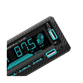 Нови 7 Цветни светлини FM радио 1Din Авто Безжична Bluetooth 12V MP3-плейър С поставена карта, U-диск Мултимедийно радио